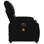 Ingrijire personala si Cosmetice - Sanatate si wellness - Articole wellness - Fotolii de masaj - Fotoliu electric de masaj rabatabil, negru, piele ecologica - Infinity.ro