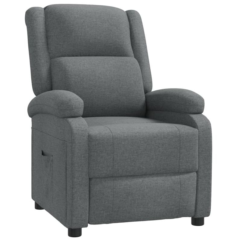 Casa si Gradina - Mobilier - Scaune si fotolii - Fotolii - Fotoliu rabatabil, gri inchis, material textil - Infinity.ro