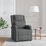 Casa si Gradina - Mobilier - Scaune si fotolii - Fotolii - Fotoliu rabatabil, gri inchis, material textil - Infinity.ro