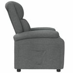 Casa si Gradina - Mobilier - Scaune si fotolii - Fotolii - Fotoliu rabatabil, gri inchis, material textil - Infinity.ro
