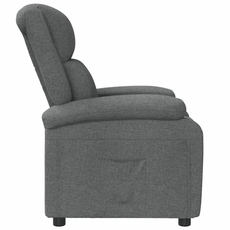 Casa si Gradina - Mobilier - Scaune si fotolii - Fotolii - Fotoliu rabatabil, gri inchis, material textil - Infinity.ro