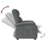 Casa si Gradina - Mobilier - Scaune si fotolii - Fotolii - Fotoliu rabatabil, gri inchis, material textil - Infinity.ro