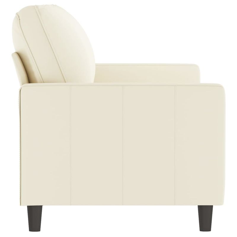 Casa si Gradina - Mobilier - Canapele si coltare - Canapele - Canapea cu 2 locuri, crem, 140 cm, catifea - Infinity.ro