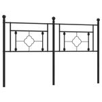 Casa si Gradina - Mobilier - Paturi si accesorii - Accesorii paturi - Tablie de pat metalica, negru, 150 cm - Infinity.ro
