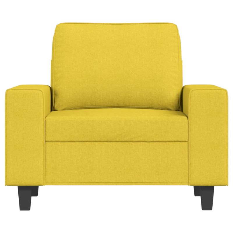 Casa si Gradina - Mobilier - Scaune si fotolii - Fotolii - Fotoliu canapea, galben deschis, 60 cm, tesatura - Infinity.ro