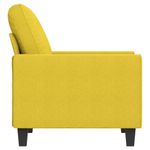 Casa si Gradina - Mobilier - Scaune si fotolii - Fotolii - Fotoliu canapea, galben deschis, 60 cm, tesatura - Infinity.ro