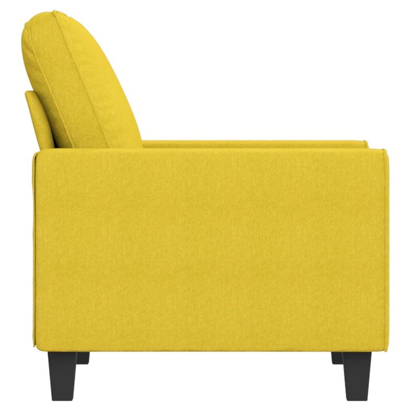 Casa si Gradina - Mobilier - Scaune si fotolii - Fotolii - Fotoliu canapea, galben deschis, 60 cm, tesatura - Infinity.ro
