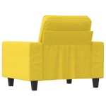 Casa si Gradina - Mobilier - Scaune si fotolii - Fotolii - Fotoliu canapea, galben deschis, 60 cm, tesatura - Infinity.ro