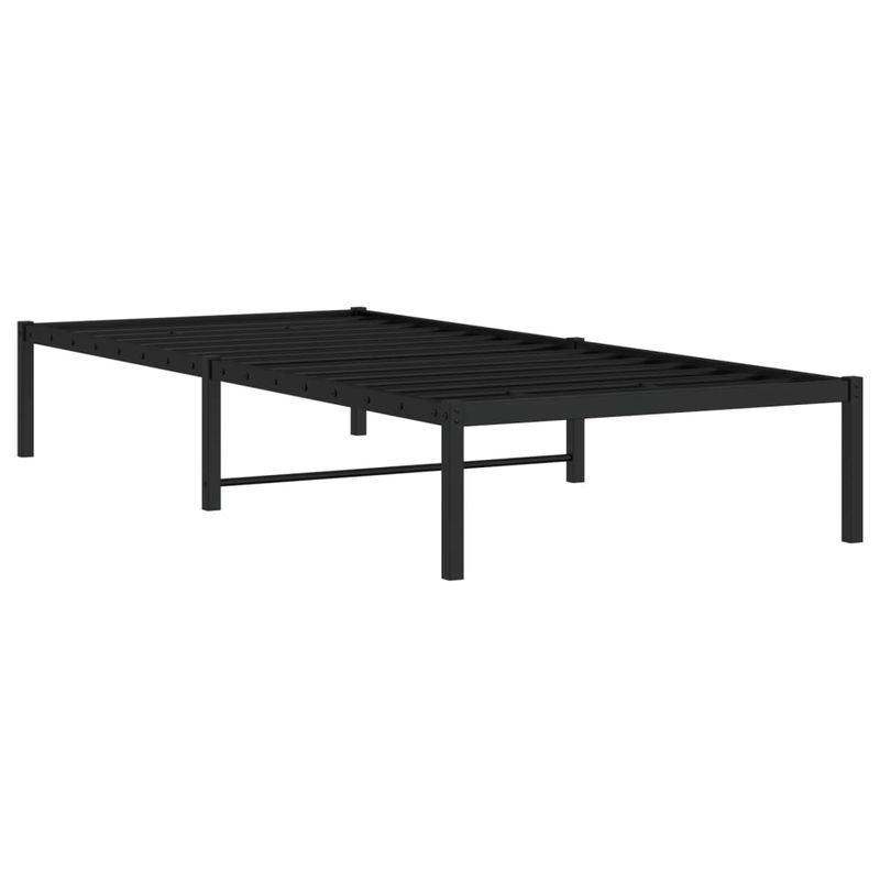 Casa si Gradina - Mobilier - Paturi si accesorii - Paturi - Cadru pat metalic, negru, 90x190 cm - Infinity.ro