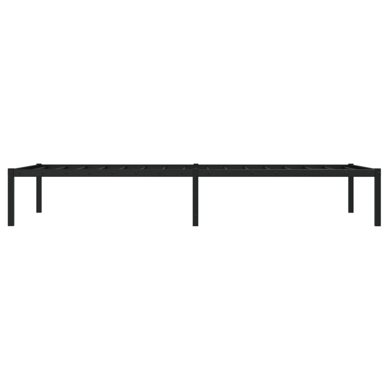Casa si Gradina - Mobilier - Paturi si accesorii - Paturi - Cadru pat metalic, negru, 90x190 cm - Infinity.ro