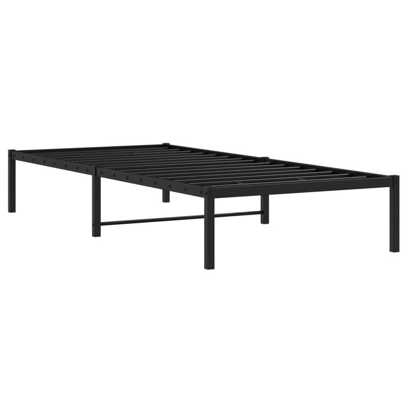 Casa si Gradina - Mobilier - Paturi si accesorii - Paturi - Cadru pat metalic, negru, 90x190 cm - Infinity.ro