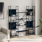 Casa si Gradina - Mobilier - Biblioteci si rafturi - Biblioteci - Biblioteca, negru, 155,5x24x166,5 cm, lemn prelucrat - Infinity.ro