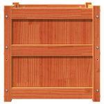 Casa si Gradina - Gradinarit si plante - Plante si ghivece - Ghivece si suporturi - Jardiniere de gradina, 2 buc., maro ceruit, lemn masiv de pin - Infinity.ro