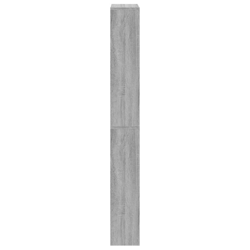 Casa si Gradina - Mobilier - Organizare si depozitare - Organizator incaltaminte - Pantofar cu oglinda, 4 niveluri, gri sonoma, 63x17x134 cm - Infinity.ro