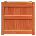 Casa si Gradina - Gradinarit si plante - Plante si ghivece - Ghivece si suporturi - Jardiniere de gradina, 2 buc., maro ceruit, lemn masiv de pin - Infinity.ro