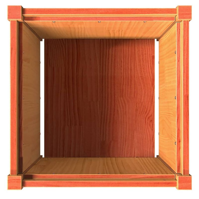 Casa si Gradina - Gradinarit si plante - Plante si ghivece - Ghivece si suporturi - Jardiniere de gradina, 2 buc., maro ceruit, lemn masiv de pin - Infinity.ro