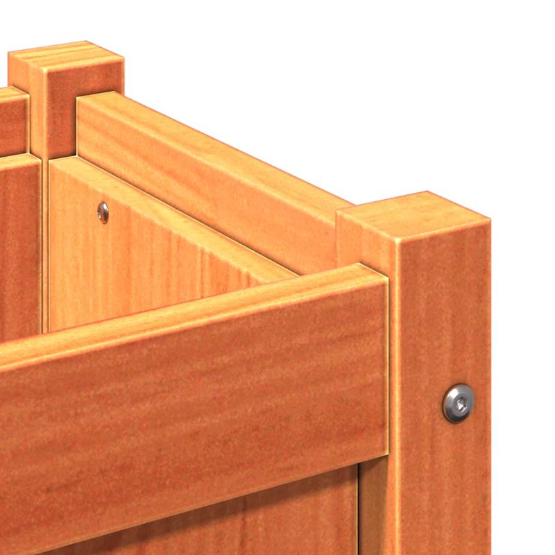 Casa si Gradina - Gradinarit si plante - Plante si ghivece - Ghivece si suporturi - Jardiniere de gradina, 2 buc., maro ceruit, lemn masiv de pin - Infinity.ro