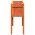 Casa si Gradina - Gradinarit si plante - Plante si ghivece - Ghivece si suporturi - Jardiniere gradina cu picioare, 2 buc., maro ceruit, lemn pin - Infinity.ro