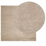 Casa si Gradina - Textile si covoare - Covoare - Covoare casa - Covor HUARTE, fir scurt, moale si lavabil, nisipiu, 160x160 cm - Infinity.ro