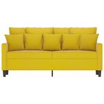 Casa si Gradina - Mobilier - Canapele si coltare - Canapele - Canapea cu 2 locuri, galben, 140 cm, catifea - Infinity.ro