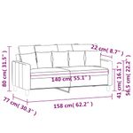 Casa si Gradina - Mobilier - Canapele si coltare - Canapele - Canapea cu 2 locuri, galben, 140 cm, catifea - Infinity.ro