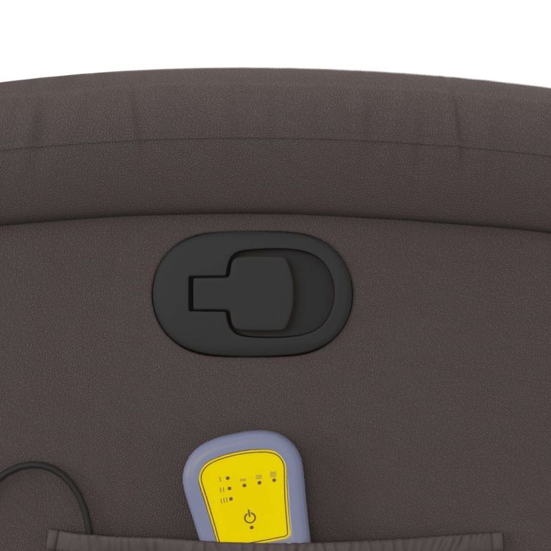 Ingrijire personala si Cosmetice - Sanatate si wellness - Articole wellness - Fotolii de masaj - Fotoliu rabatabil cu ridicare, maro inchis, piele naturala, cu masaj da - Infinity.ro