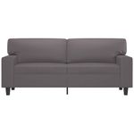 Casa si Gradina - Mobilier - Canapele si coltare - Canapele - Canapea cu 2 locuri, gri, 140 cm, piele ecologica - Infinity.ro