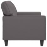Casa si Gradina - Mobilier - Canapele si coltare - Canapele - Canapea cu 2 locuri, gri, 140 cm, piele ecologica - Infinity.ro