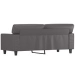 Casa si Gradina - Mobilier - Canapele si coltare - Canapele - Canapea cu 2 locuri, gri, 140 cm, piele ecologica - Infinity.ro
