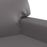 Casa si Gradina - Mobilier - Canapele si coltare - Canapele - Canapea cu 2 locuri, gri, 140 cm, piele ecologica - Infinity.ro