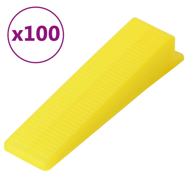 Casa si Gradina - Constructii - Parchet si pardoseli interioare - Plinte, izolatii si accesorii parchet - Pene de nivelare a placilor, 100 buc. - Infinity.ro