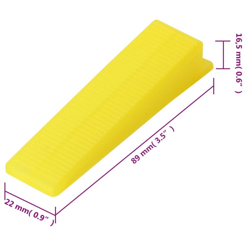 Casa si Gradina - Constructii - Parchet si pardoseli interioare - Plinte, izolatii si accesorii parchet - Pene de nivelare a placilor, 100 buc. - Infinity.ro