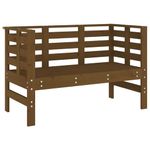 Casa si Gradina - Gradina si terasa - Mobilier exterior - Bancute de gradina - Banca de gradina, maro miere, 111,5x53x71 cm, lemn masiv pin - Infinity.ro