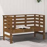 Casa si Gradina - Gradina si terasa - Mobilier exterior - Bancute de gradina - Banca de gradina, maro miere, 111,5x53x71 cm, lemn masiv pin - Infinity.ro