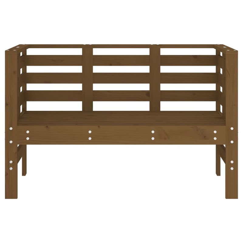 Casa si Gradina - Gradina si terasa - Mobilier exterior - Bancute de gradina - Banca de gradina, maro miere, 111,5x53x71 cm, lemn masiv pin - Infinity.ro