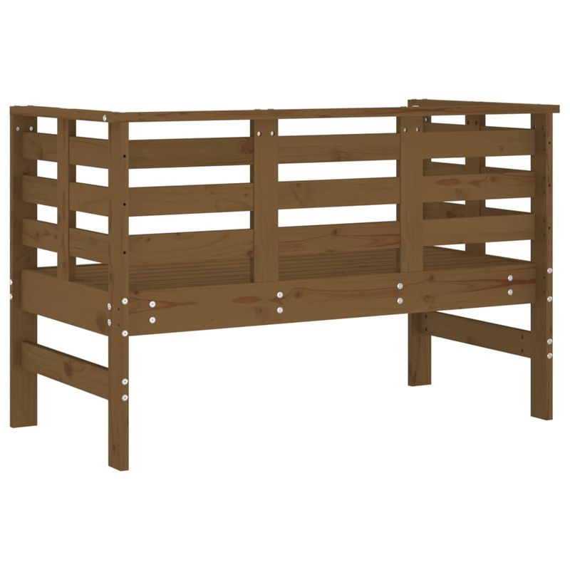 Casa si Gradina - Gradina si terasa - Mobilier exterior - Bancute de gradina - Banca de gradina, maro miere, 111,5x53x71 cm, lemn masiv pin - Infinity.ro