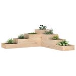 Casa si Gradina - Gradinarit si plante - Plante si ghivece - Ghivece si suporturi - Jardiniera gradina cu 4 niveluri, 106x104,5x36 cm lemn pin - Infinity.ro