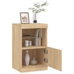 Casa si Gradina - Mobilier - Comode si corpuri - Comode - Servanta cu lumini LED, stejar sonoma, 41x37x67 cm - Infinity.ro