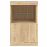 Casa si Gradina - Mobilier - Comode si corpuri - Comode - Servanta cu lumini LED, stejar sonoma, 41x37x67 cm - Infinity.ro