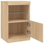 Casa si Gradina - Mobilier - Comode si corpuri - Comode - Servanta cu lumini LED, stejar sonoma, 41x37x67 cm - Infinity.ro