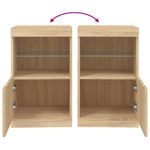 Casa si Gradina - Mobilier - Comode si corpuri - Comode - Servanta cu lumini LED, stejar sonoma, 41x37x67 cm - Infinity.ro