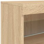 Casa si Gradina - Mobilier - Comode si corpuri - Comode - Servanta cu lumini LED, stejar sonoma, 41x37x67 cm - Infinity.ro