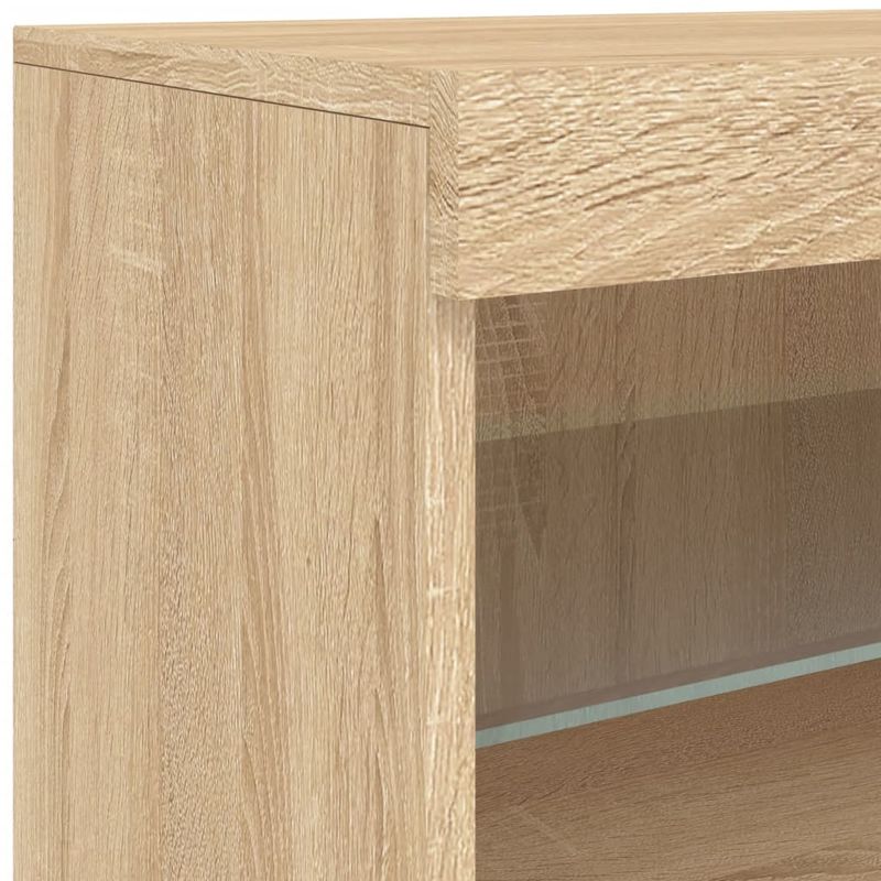 Casa si Gradina - Mobilier - Comode si corpuri - Comode - Servanta cu lumini LED, stejar sonoma, 41x37x67 cm - Infinity.ro
