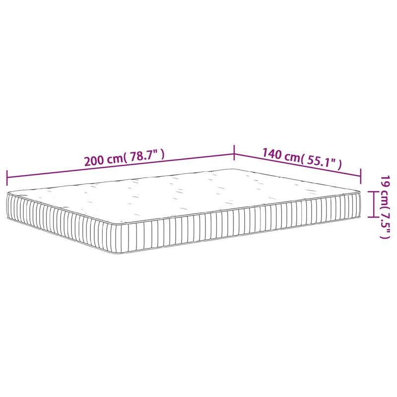 Casa si Gradina - Mobilier - Saltele si somiere - Saltele - Saltea cu arcuri buzunar, fermitate medie, 140x200 cm - Infinity.ro