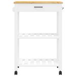 Casa si Gradina - Bucatarie si vesela - Ustensile bucatarie - Cosuri servire - Carucior de bucatarie „MONZA”, 60x40x90 cm, lemn masiv de pin - Infinity.ro