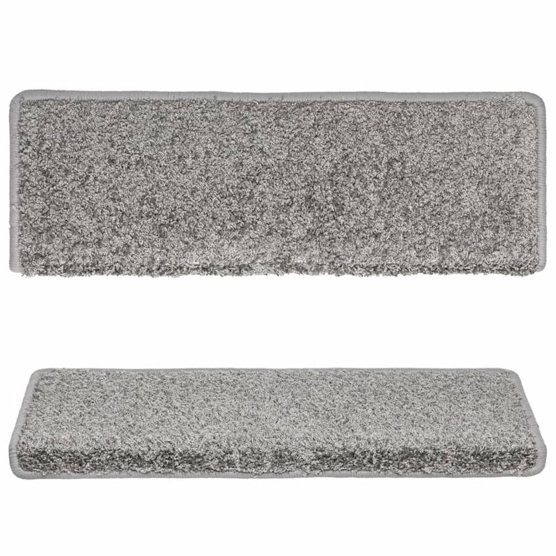 Casa si Gradina - Textile si covoare - Covoare - Covoare casa - Covorase de scara, 10 buc., gri, 65x21x4 cm - Infinity.ro