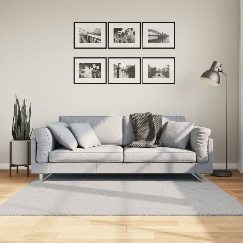 Casa si Gradina - Textile si covoare - Covoare - Covoare casa - Covor HUARTE, fir scurt, moale si lavabil, gri, 160x160 cm - Infinity.ro