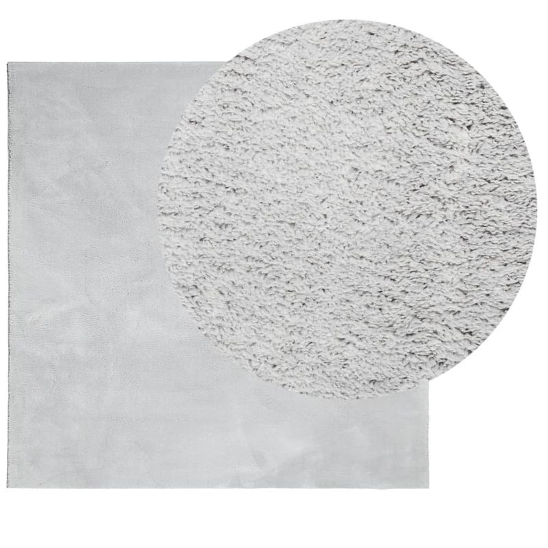 Casa si Gradina - Textile si covoare - Covoare - Covoare casa - Covor HUARTE, fir scurt, moale si lavabil, gri, 160x160 cm - Infinity.ro