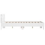 Casa si Gradina - Mobilier - Paturi si accesorii - Paturi - Cadru de pat cu tablie, alb, 120x200 cm, lemn prelucrat - Infinity.ro