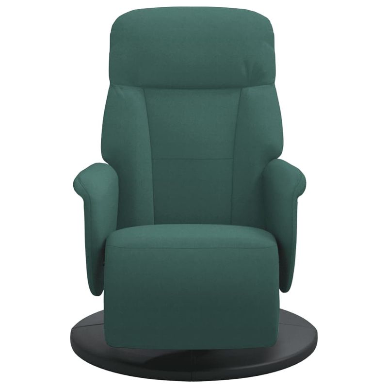 Casa si Gradina - Mobilier - Scaune si fotolii - Fotolii - Fotoliu de relaxare cu taburet, verde inchis, catifea - Infinity.ro